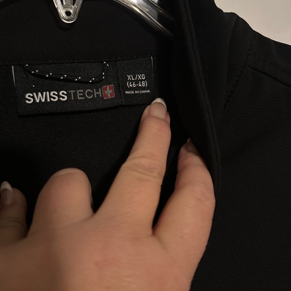 Men's Swiss Tech Black Shell Jacket Size XL - Picture 3 of 3
